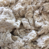 Linters de coton blanchi de haute qualité / Fibres de cellulose de coton blanchi pour le rembourrage de coussins, le rembourrage de matelas et