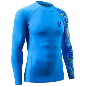 Camiseta de compresión de manga larga para hombre, para entrenamiento, gimnasio, MMA y deportes. - Product Image 2