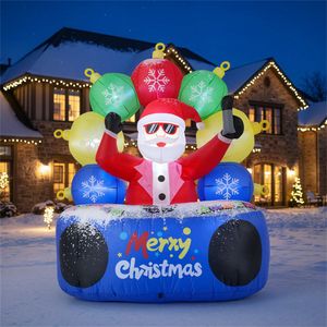 Orbe gonfiabile da 6 piedi con LED RGB a tema DJ Santa # # # #   Decorazioni per Feste all'Aperto # # # #   Modalità Silenziosa Musica # # # #   Picchetti/Corda # # # #   Configurazione Rapida - Product Image 2