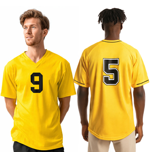 เสื้อเบสบอลทีมกีฬา เสื้อผ้าฝึกซ้อมของคุณเอง เสื้อเบสบอลน้ำหนักเบา เสื้อเจอร์ซีย์ซอฟต์บอลติดกระดุม - Product Image 4