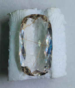 Piedra de corte de cuarzo y rutilo de cobre natural al por mayor, cabujón suelto, piedra preciosa de cobre, corte de cuarzo, joyería de calidad, corte de piedras preciosas - Product Image 1