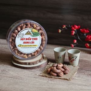 Salty Roasted Buttery Cashew <b>Nuts</b> ISO Certified Dong Phu Brand Premium Organic W240 Round Box Vietnam Custom Label - Product Image 4