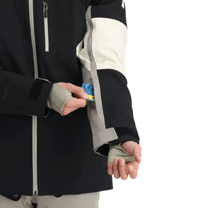 Chaqueta de Esquí y Snowboard para Hombre, Impermeable, Cortavientos, Transpirable, con Estampado, Cierre de Cremallera, con Capucha y Calefacción, Color Negro - Product Image 4