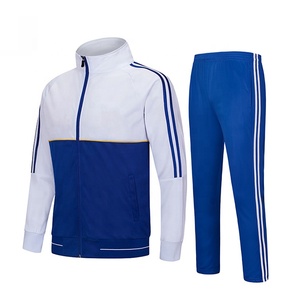 Conjunto Deportivo de Invierno de Alta Calidad, Chaqueta Cortavientos de Poliéster Sólido, con Ribete Personalizado, Unisex - Product Image 1
