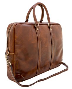 Classic Leather Executive <b>Laptop</b> Bag With Premium Craftsmanship And Spacious Interior For Professional Documents - Product Image 4