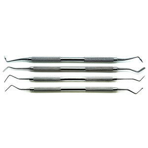 Juego de 4 Instrumentos Dentales de Acero de Doble Punta para Rellenos de Composite, Limpieza y Restauración Dental de Blush Surgical - Product Image 6