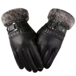 Premium Genuine Leather Winter <b>Gloves</b> with Soft Thermal Lining for Cold Weather Driving Outdoor Work and Everyday Comfort - Product Image 1