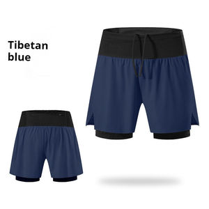 Pantalons de sport 2-en-1 personnalisés pour hommes, de haute qualité, à séchage rapide, respirants, avec poche arrière - Product Image 1
