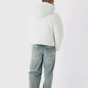 Veste matelassée de haute qualité pour homme, style streetwear d'hiver, motif imprimé personnalisé, coupe-vent, veste matelassée chaude en duvet, OEM - Product Image 5