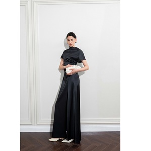 Vestido Casual Ecológico para Mujer, Diseño Asimétrico AVA, Vestido Maxi ODM con Manga Corta Asimétrica, Vestidos Elegantes para Mujer - Product Image 1