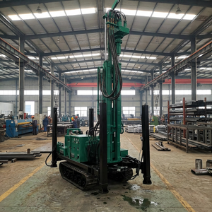 Plataforma de Perforación de Pozos de Agua Montada en Remolque/Ruedas de 150 m, Diámetro de Perforación de 100-300 mm para Perforación DTH en Roca Dura - Product Image 4