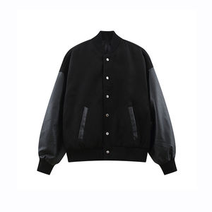 Veste universitaire en toile à prix d'usine abordable, vente en gros, commande en gros, unisexe, pour équipes scolaires et de baseball, vêtement d'extérieur chaud et élégant avec capuche intégrée - Product Image 3