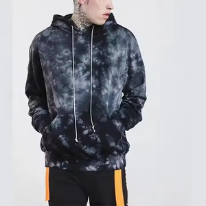 เสื้อฮู้ดดี้ผู้ชายไซส์ใหญ่ ลายมัดย้อม ผ้าถัก สวมใส่สบาย ทรงปกติ เหมาะสำหรับฤดูใบไม้ร่วง เสื้อฮู้ดดี้และเสื้อสเวตเชิ้ตผู้ชาย - Product Image 4