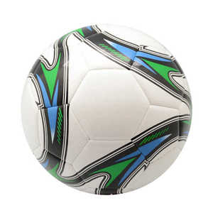 Balón de Fútbol con Patrones Blancos, Azules, Negros y Verdes, Balón de Entrenamiento Resistente de 0.4-0.45 kg para Uso en Interiores y Exteriores - Product Image 1