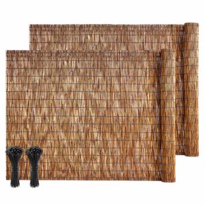 Confezione da 2 Recinzioni Decorative in Giunco Naturale 1,2 m x 5 m - Divisorio e Schermo per la Privacy - Product Image 1