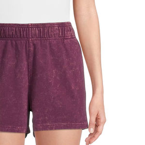 Shorts de jogging vintage délavés à l'acide pour femmes, taille haute, qualité supérieure, style streetwear, effet usé, délavé soleil, poids lourd - Product Image 3