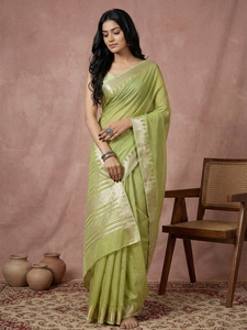 Sari de Algodón Elegante Dhwaja Export con Blusa para Fiestas y Diwali, Largo Regular, Secado Rápido, de Gujarat - Product Image 4