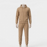 Ensemble de survêtement d'hiver pour homme, à capuche, uni, personnalisé, veste et pantalon de sport pour l'entraînement, la course, la gym, le fitness et les loisirs