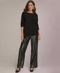 Maglione Poncho in Cashmere con orlo asimmetrico da Donna | Donna Karan New York - Product Image 5