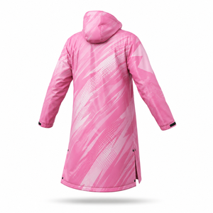 Veste de pluie imperméable à capuche longue rose personnalisée, coupe-vent, respirante, pour hommes et femmes, randonnée, pêche, camping, OEM - Product Image 3