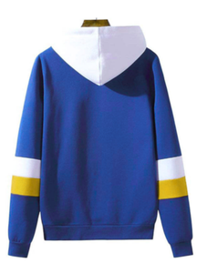 Men Comfortable Hoodie Sweatshirt Color <b>Block</b> Hoodie Sweatshirt Custom Logo Breathable - Product Image 2