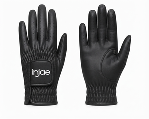 Gant de golf en cuir noir de qualité supérieure, respirant, en cuir Cabretta souple, avec marqueur de balle pour hommes et femmes - Product Image 2
