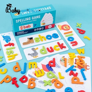 Parola di educazione precoce ortografia alfabeto in legno <span class=keywords><strong>Puzzle</strong></span> per bambini Z12201E - Product Image 1