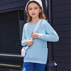 เสื้อสเวตเชิ้ตเด็กคอกลมแบบกำหนดเอง 220 กรัม ผ้าฝ้าย 100% เสื้อฮู้ดเด็กเล็กผ้าฟลีซอุ่นพร้อมโลโก้พิมพ์ - Product Image 6