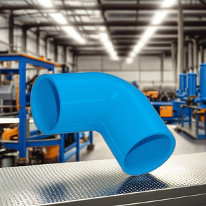 Coude en PVC de couleur bleue inspecté - Accessoires pour tuyaux électriques en PVC - Fabriqué au Vietnam - Norme BS EN 4706 - Couleur personnalisée - Product Image 2