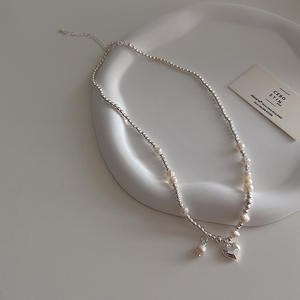 Collier en zircon en forme de cœur de petite taille de marque de luxe haut de gamme pour femmes, pendentifs fins en forme d'étoile de luxe léger, charmes - Product Image 3