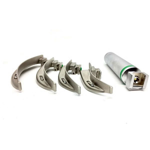 Premium Quality Macintosh Fiber <b>Optic</b> Manual Laryngoscope Set 4 Interchangeable Blades Medical Grade Stainless CE Certified - Product Image 2