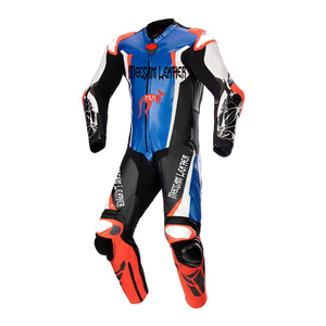 ชุดแข่งรถมอเตอร์ไซค์หนังแท้ ชุดมอเตอร์ไซค์หนังหนา ผลิตในประเทศปากีสถาน ชุดขับขี่มอเตอร์ไซค์ ชุดแข่งรถคุณภาพพรีเมียม Kangaroo - Product Image 1