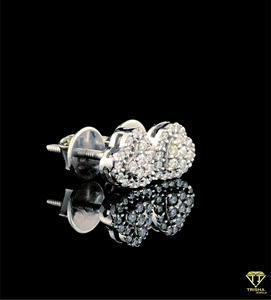Classic Heart Cut Moissanite Diamond Earrings 925 Sterling <b>Silver</b> Luxury Women <b>Stud</b> Jewelry - Product Image 6