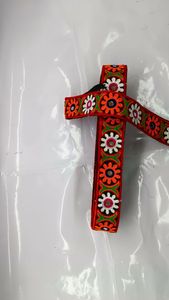 ลูกไม้กัมธีแบบดั้งเดิมที่ถักทอด้วยด้ายอย่างประณีต เหมาะสำหรับแฟชั่นพื้นเมืองและการตกแต่ง - Product Image 4