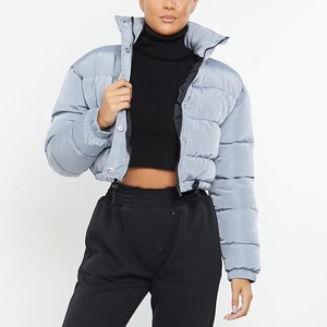 Top Quality Winter Puffer Jacket for Women Warm Bubble Cotton Padded Street Fashion Breathable <b>Canvas</b> Womens Jacket Design - Product Image 5