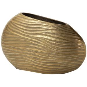 Florero de Metal de Alta Calidad, Moderno, Hecho a Mano, en Tono Latón con Acabado Dorado Brillante, para Decoración de Mesa del Hogar - Product Image 5