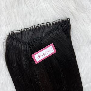 ผมต่อจากมนุษย์ดิบที่ยังไม่ได้ผ่านกระบวนการผมบริสุทธิ์จากเวียดนามเป็นกลุ่มผ้าขนตรงนุ่มเป็นธรรมชาติสไตล์เป็นลอน - Product Image 3