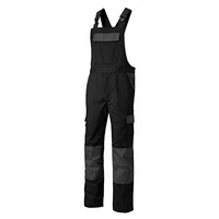 Combinaison de travail ignifuge en coton noir pour homme avec accents jaunes, sérigraphiée, sans coutures, pour l'extérieur, décontractée, toutes saisons