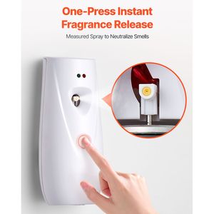 Dispenser Spray Deodorante Intelligente da Parete/Montabile, Confezione da 4, Alimentato a Batteria, con Impostazioni di Temporizzazione Multiple - Product Image 2