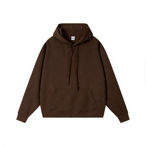 Sweat-shirt à capuche unisexe vert foncé, personnalisé avec logo, de haute qualité, surdimensionné, en molleton de coton épais, pour homme - Product Image 4