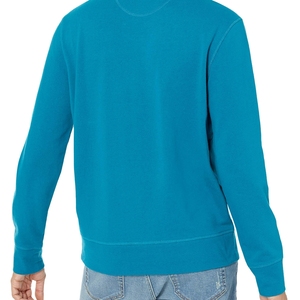 Pull en coton tricoté vert clair à col rond pour homme, coupe classique, décontracté, collection automne 2026, disponible à la vente en ligne - Product Image 6