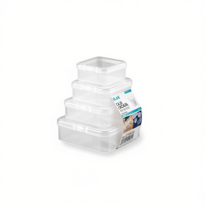 Ilan Organizer Box 2,5x8,5x8,5 cm Contenitore trasparente per riporre piccoli oggetti - Product Image 1
