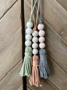 Colorful Beaded Hanging Garland Boho Wall Decoration for Home Decor by Curio Craft - Product Image 4