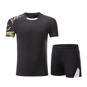 Camisetas y Pantalones Cortos de Tenis Sublimados al por Mayor, Ropa de Tenis Transpirable de Poliéster Sublimado, Uniformes de Bádminton para Hombre - Product Image 2