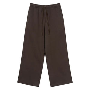 Nouveau pantalon décontracté tendance, coupe ample, taille mi-haute, motif uni, jambe large, pour hommes, avec cordon de serrage, service OEM - Product Image 5