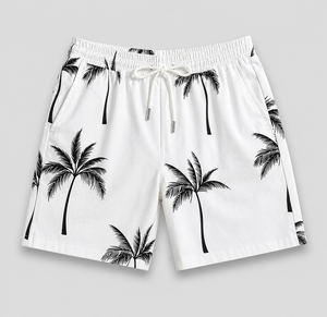 Men's Casual Summer Shirt 320Grams Breathable Anti-Pilling Satin Fabric Short Sleeve Floral Printed Design satin 100% polyester - Product Image 5