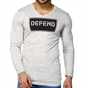 Vente en gros Design personnalisé T-shirt athlétique à manches longues pour hommes 100% coton Jersey T-Shirt grande taille OEM de Tirupur - Product Image 3