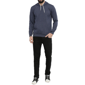 Sweat-shirt à capuche à manches longues pour homme avec design personnalisable, coupe classique, pour la gym et le fitness, haut d'hiver en promotion à prix réduit, brodé - Product Image 1