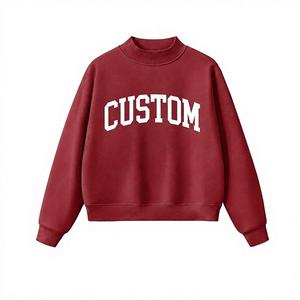 Sudadera Moderna de Invierno, Casual, Ecológica, Reversible, con Cuello Alto Simulado, para Mujer, Corte Holgado, Mangas Largas - Product Image 1