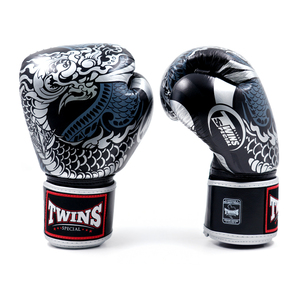 Guantes de Boxeo Twins con Estampado Dorado, Cuero Vacuno Genuino de Alta Calidad, Logotipo Personalizado, para Boxeo, Sparring y Muay Thai - Product Image 5